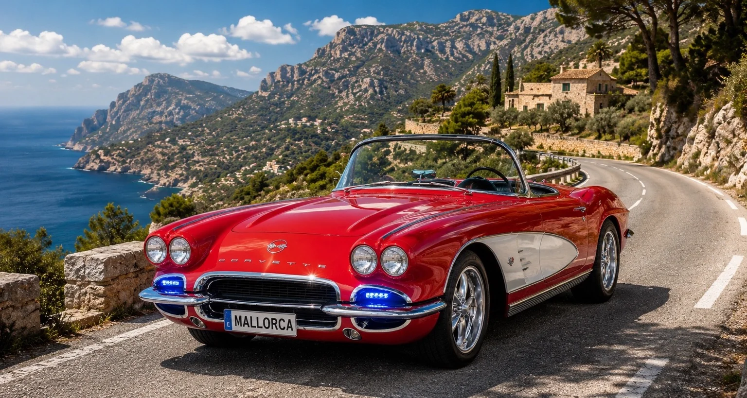 Rote Corvette von Ana Banderas