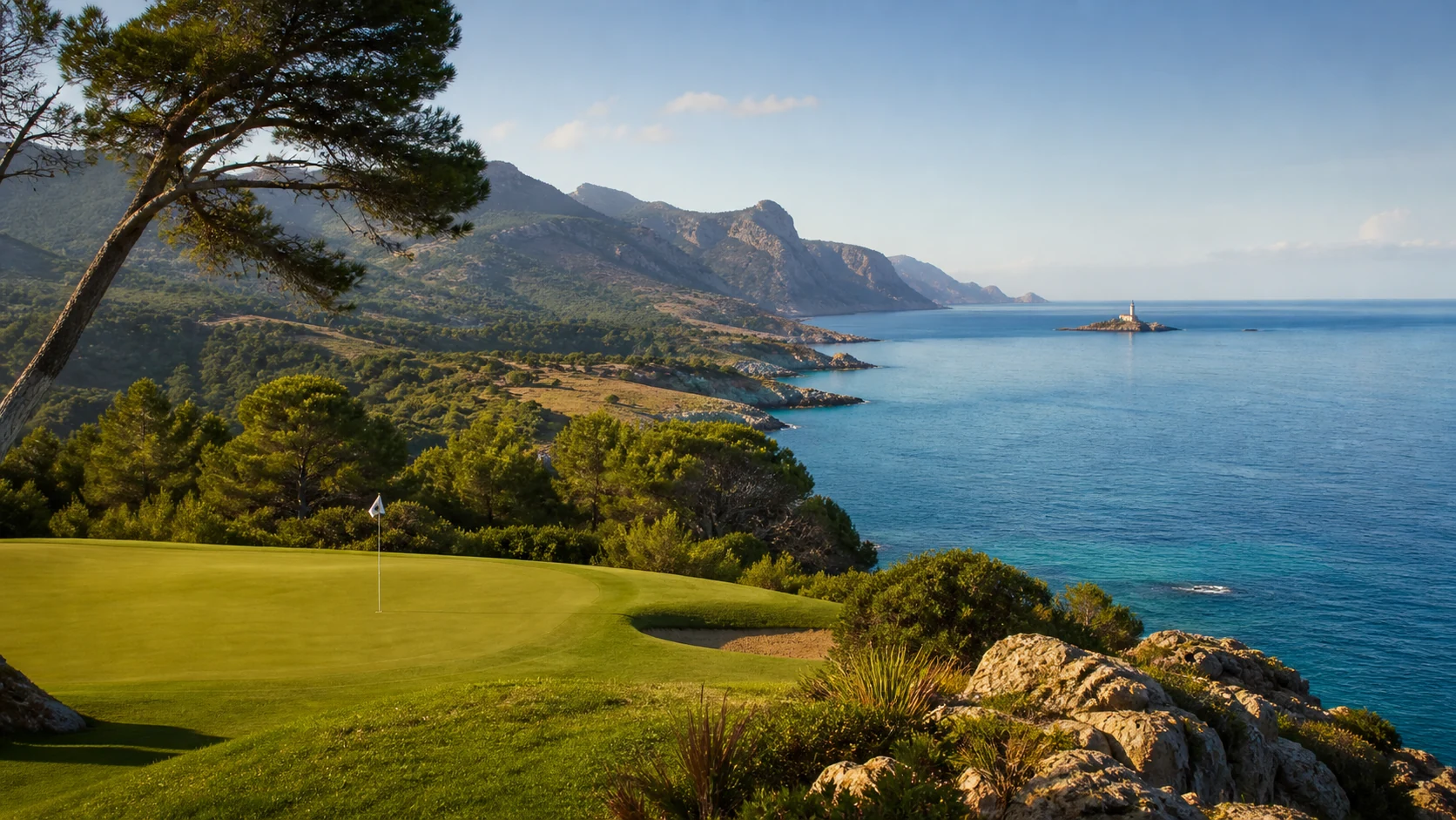 Atmosphärisches Mallorca-Motiv zu Club de Golf Alcanada