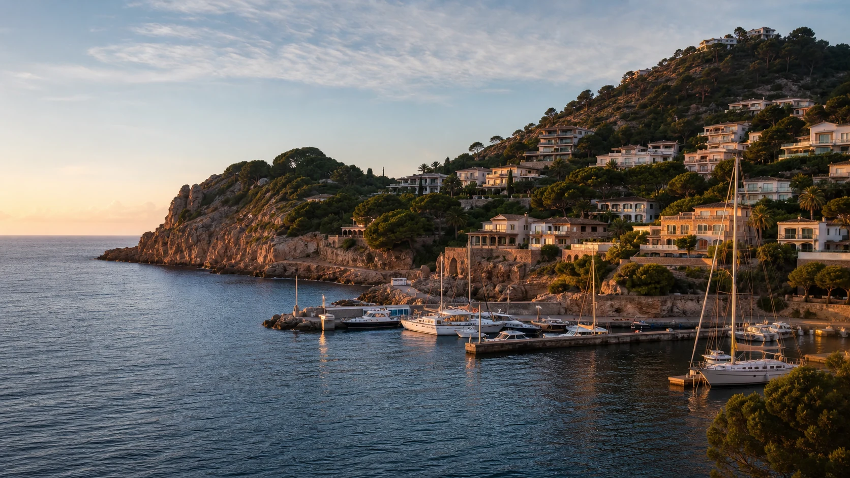 Atmosphärisches Mallorca-Motiv zu Port d’Andratx